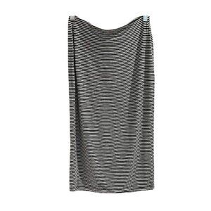 Striped pencil skirt